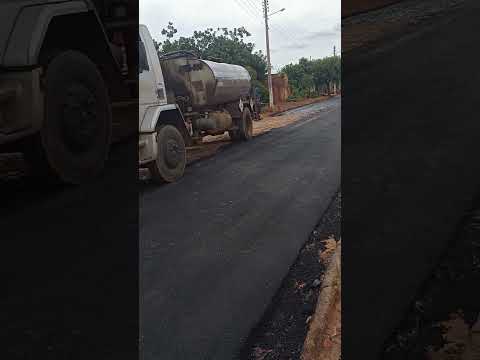 dando continuidade no asfalto da cidade morro cabeça no tempo Piauí 🇧🇷
