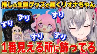推しの生誕グッズが届きルーナイトっぷりが抑えきれないリオナちゃん【響咲リオナ/ホロライブ切り抜き】