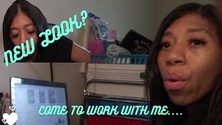WORK WITH ME // TRYING A NEW LOOK??