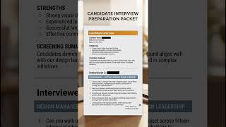 Your Third Onsite Packet Is Thin #Shorts #Recruiting #InterviewPrep