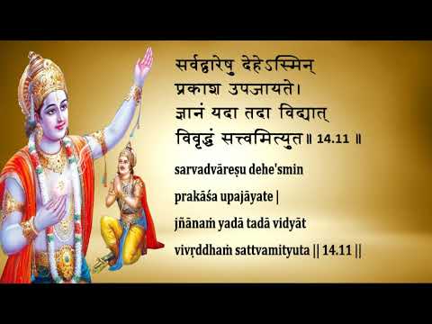 Bhagavad Gita Chapter 14 Chanting by Padmini Chandrashekar (Learning Aid)