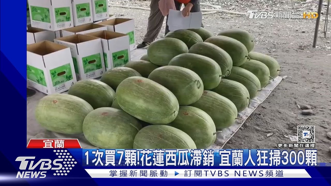 1次買7顆!花蓮西瓜滯銷 宜蘭人狂掃300顆
