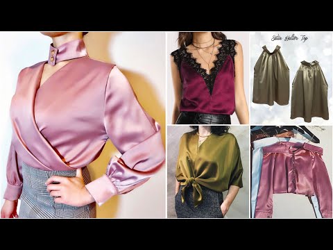 satin work blouse