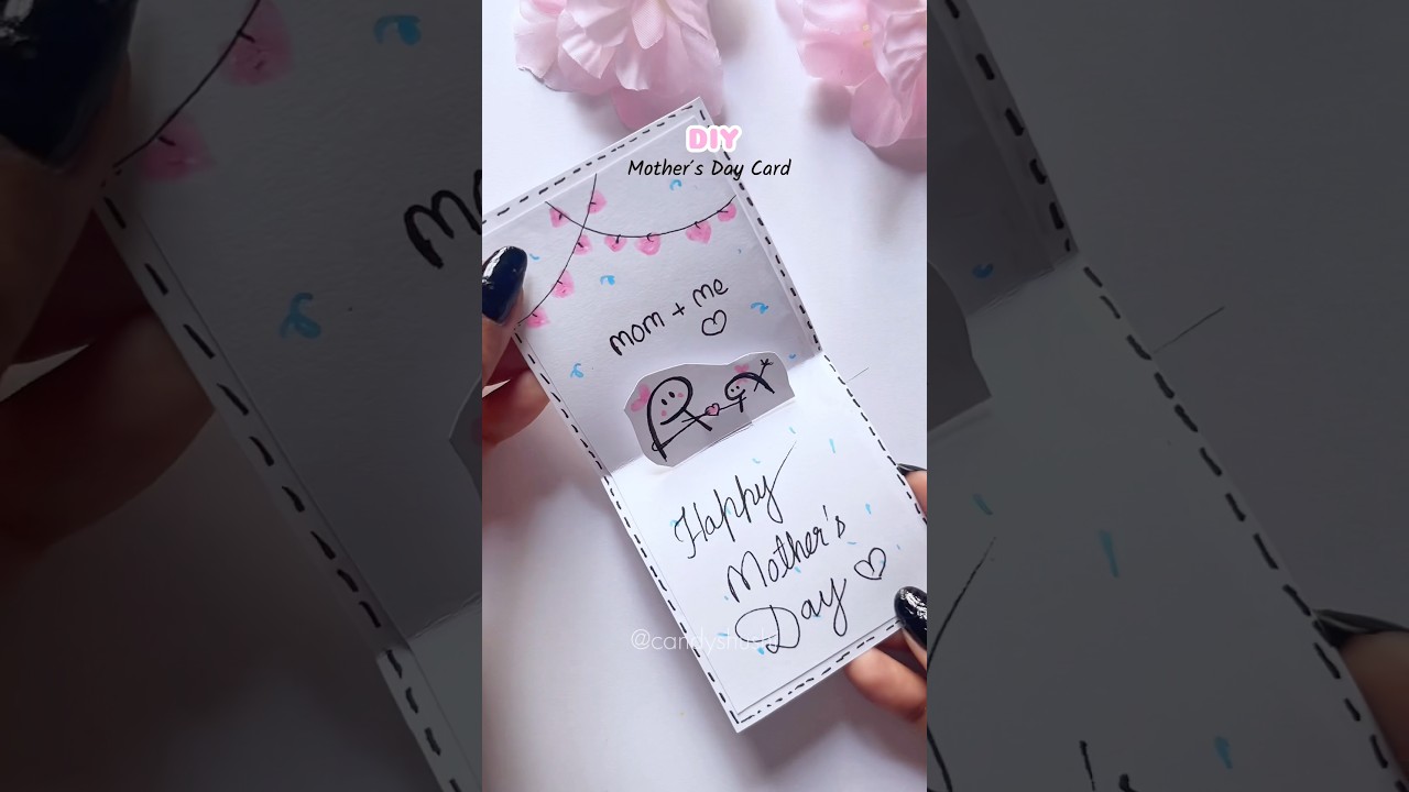 DIY Mother's Day Card💖😍😱 #art #craft #shorts #viral