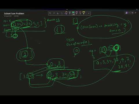 Subset Sum Problem Tabulation Method Without Recursion