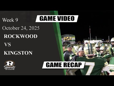 RHS Tiger Football - Rockwood Vs. Kingston Week 9 Game (10/24/2025)