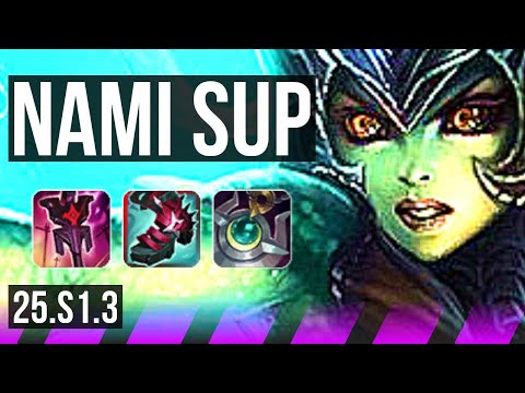 NAMI & Caitlyn vs MORGANA & Ezreal (SUP) | KR Diamond | 25.S1.3