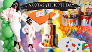 Dakotas 5th Birthday Prep with Cricut