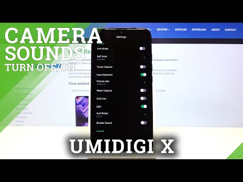How to Manage Camera Sound Settings in Umidigi X – Enable / Disable Camera Shutter Sound