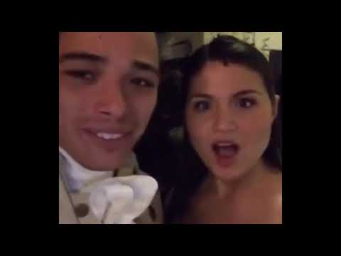 a chaotic compilation of the Hamilton cast