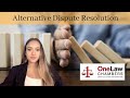 Alternative Dispute Resolution An Explanation Overview