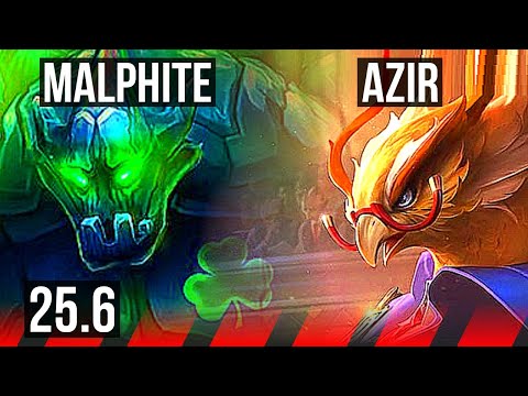 MALPHITE vs AZIR (TOP) | EUW Diamond | 25.6
