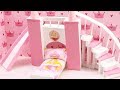 DIY Miniature Dollhouse DISNEY PRINCESS AURORA SLEEPING BEAUTY CASTLE BED Stairs And Slide
