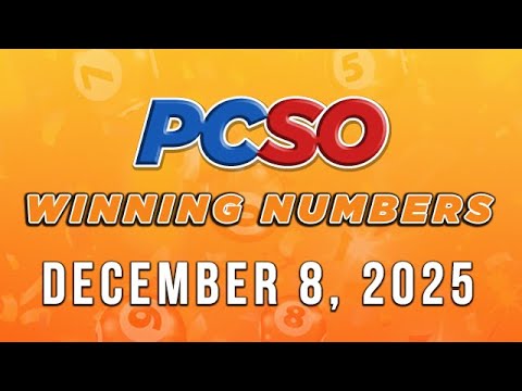 P188M Jackpot Grand Lotto 6/55, 2D, 3D, 4D and Mega Lotto 6/45 | December 8, 2025