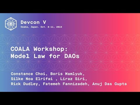 COALA Workshop: Model Law for DAOs preview