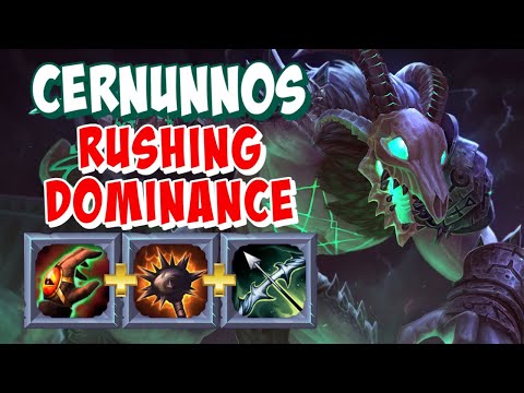 RUSH DOMINANCE TO DOMINATE! CARRY CERNUNNOS GAMEPLAY SMITE