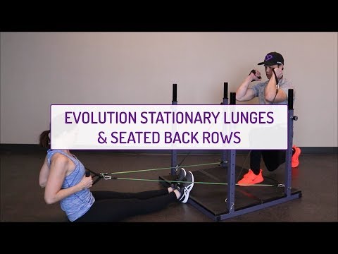 Partner Exercises | Evolution Stationary Back Lunges and Seated Back Rows