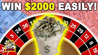 Win $2000 76% of the Time! #roulette #roulettesystems