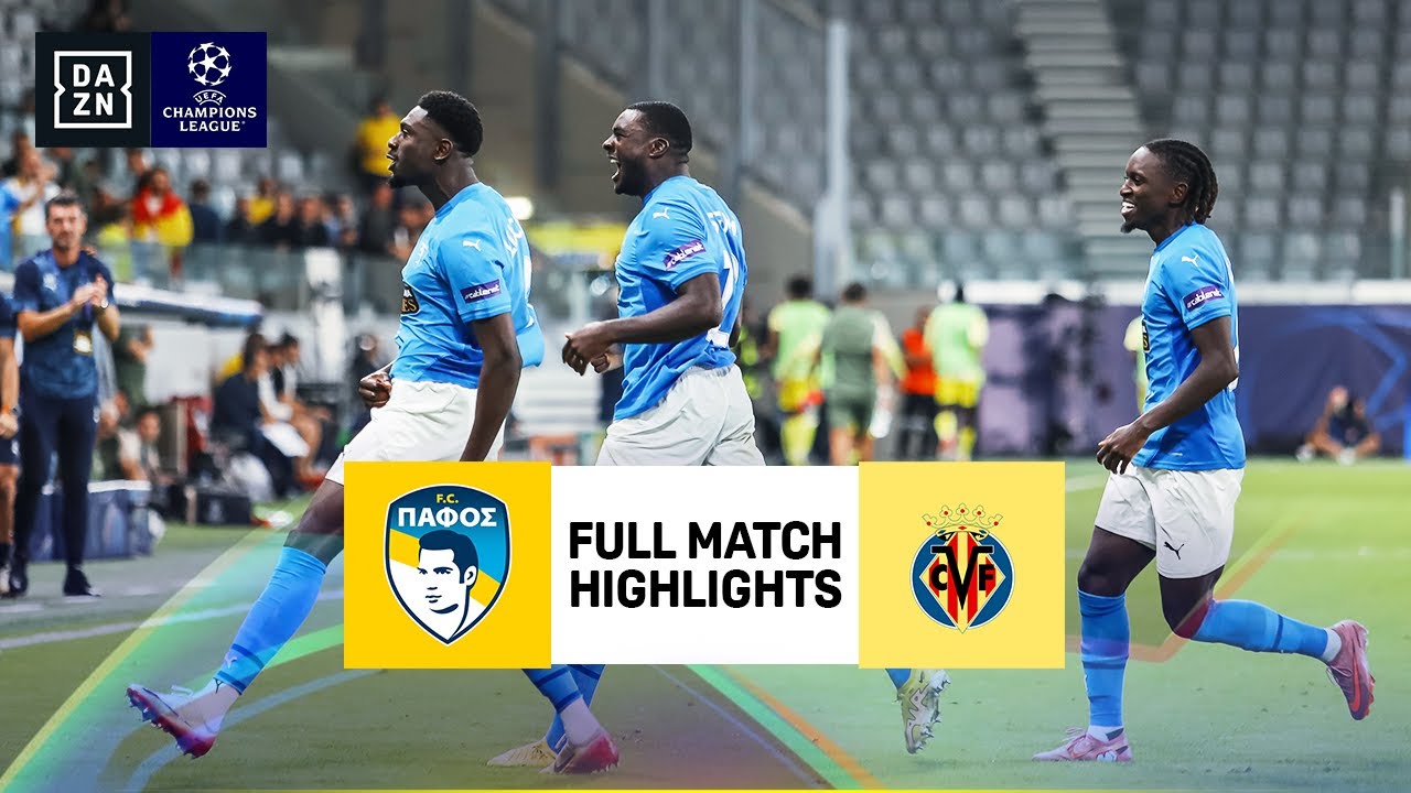 Pafos vs Villareal | UEFA Champions League Highlights | Matchday 4 | 2025-2026