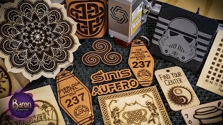 Sinis Aufero Laser 2 Review! Can it Cut 10 OZ leather?  I experiment with the LU2-10A 10 Watt Laser.