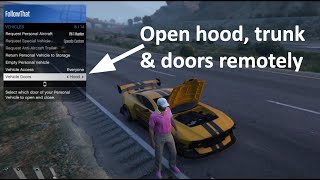 How to open hood, doors & trunk on your vehicle in GTA Online