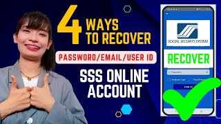 4 Ways to Recover your SSS Online Account | How to Reset Password  User ID and Email