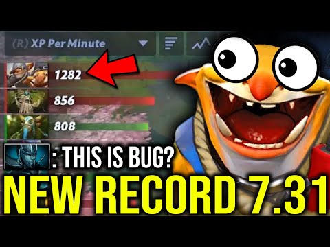 He's breaking Record!! WTF First 1280XPM Techies in 7.31 (No Bug No Hack)