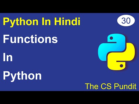 L30 Functions In Python Function Basics Python Tutorial In Hindi