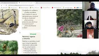 Clase de Ciencias Naturales, Cuidado del medio ambiente, págs 58 y 59 de libro de texto.