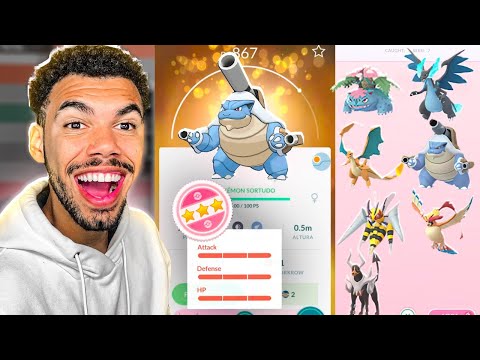 MEGA BLASTOISE 100% E FIZ TODAS AS MEGA EVOLUÇÕES DO JOGO - POKEMON GO | Cris |