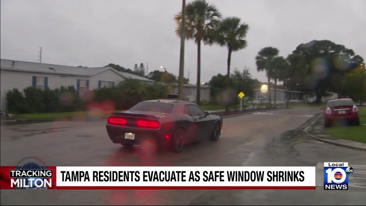 Tampa residents evacuate as safe window shrinks