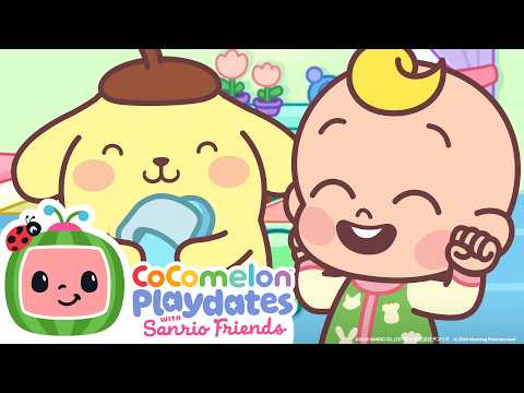 Hello Kitty & Pompompurin 聯手出擊，嗨嗨嗨！🧹🫧｜CoComelon 與三麗鷗明星的歡樂遊戲日 (Yes Yes Clean Up with Hello Kitty & Pompompurin 🧹🫧 | CoComelon Playdates with Sanrio Friends)