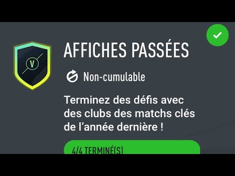 FIFA20 SBC DCE LIVE - AFFICHES PASSÉES - SOLUTION COMPLÈTE PAS CHER