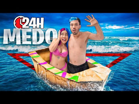 SOBREVIVENDO 24 HORAS na PRAIA de NOITE!