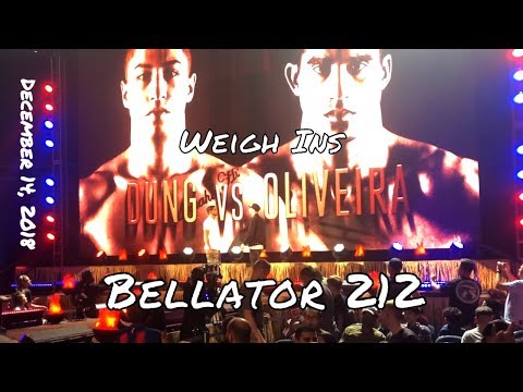 Bellator 213 Hawaii Weigh Ins | Nainoa Dung Bellator 212 Face Off  | Dec 14, 2018