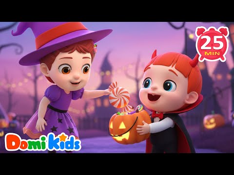 Trick or Treat?🎃Let's Join Halloween Party! | Nursery Rhymes & Kids Songs | Domi Kids