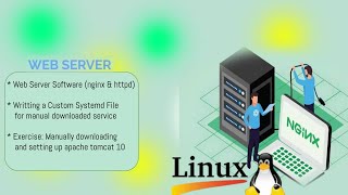 Download the video "WEB SERVER Software, Nginx, Http, Tomcat; How to write a systemd file for a manually downloaded file"
