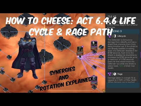 Marvel Contest of Champions - How to Cheese Act 6.4.6 Rage & Lifecycle Full Path Rundown