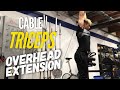 Body Composition Guide | Cable Triceps Overhead Extension | #AskKenneth