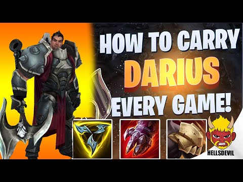WILD RIFT | HOW TO SOLO CARRY GAMES ON DARIUS! |  Darius Gameplay | Guide & Build
