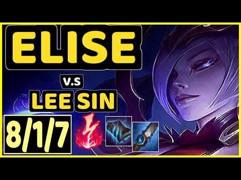 YAMPI (ELISE) vs LEE SIN - 8/1/7 KDA JUNGLE GAMEPLAY - BR Ranked GRANDMASTER