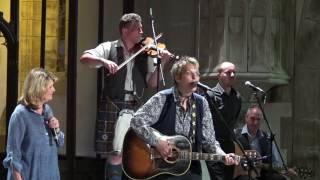 Mary Gauthier with Fiona Kennedy & Paul Anderson playing 'Another Train' in St Margarets, Braemar