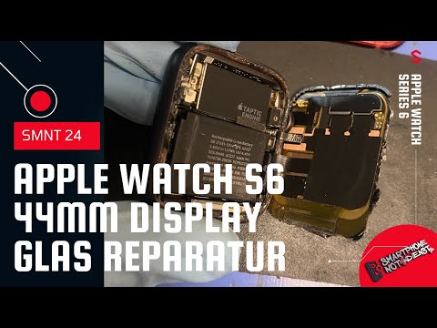 Apple Watch Series 6 Display Reparatur Tausch NUR Displayglas Watch S6 44mm Screen Glass Replacement