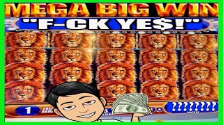**HUGE MEGA BIG WIN!!!** INCREDIBLE BONUS!!! King of Africa WMS Slot Machine
