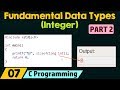 Comprehensive Guide to Integer Data Types and Modifiers in C Programming