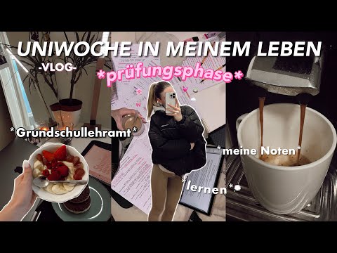 Exam period 🍵 University week *VLOG* | Primary school teaching studies, learning, grades ☁️