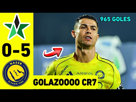 CRISTIANO RONALDO'S GOAL AL ​​NAJMA 0-5 AL NASSR SAUDI LEAGUE SUMMARY | CR7 GOAL 965