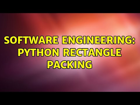 Software Engineering Python Rectangle Packing