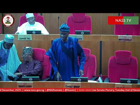 LIVE SENATE PLENARY TUESDAY,  2ND 0F DECEMBER, 2025.