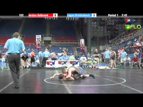 Junior 152 - Jordan Holbrook (Ohio) vs. Logan Breitenbach (Maryland)